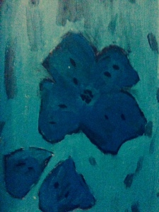 Fiore, Tiziana Mazzaglia, olio su tela, 25x30cm 1989